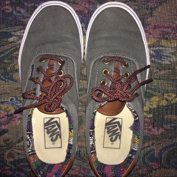 leather vans size 2